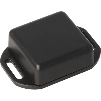 ABS miniature enclosure, (L x W x H) 35 x 35 x 15 mm, black (RAL 9005), IP54, 1551NFLBK - 1