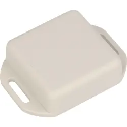 ABS miniature enclosure, (L x W x H) 40 x 40 x 15 mm, light gray (RAL 7035), IP54, 1551QFLGY