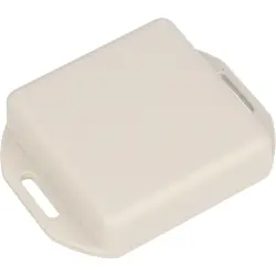 ABS miniature enclosure, (L x W x H) 50 x 50 x 15 mm, light gray (RAL 7035), IP54, 1551SFLGY