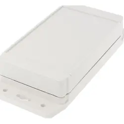 ABS enclosure, (L x W x H) 160 x 91 x 37 mm, light gray (RAL 7035), IP67, 1555JF17GY