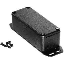Aluminum die cast enclosure, (L x W x H) 93 x 39 x 31 mm, black (RAL 9005), IP54, 1590AFBK