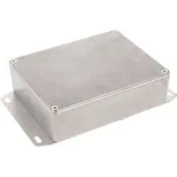 Aluminum die cast enclosure, (L x W x H) 118 x 93 x 34 mm, natural, IP54, 1590BBF