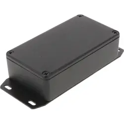 Aluminum die cast enclosure, (L x W x H) 113 x 60 x 31 mm, black (RAL 9005), IP54, 1590BFBK