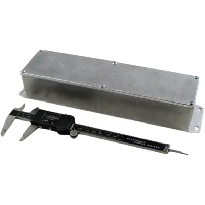 Aluminum die cast enclosure, (L x W x H) 254 x 70 x 50 mm, natural, IP54, 1590BXF - 1