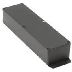 Aluminum die cast enclosure, (L x W x H) 254 x 70 x 50 mm, black (RAL 9005), IP54, 1590BXFBK