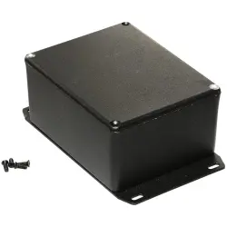 Aluminum die cast enclosure, (L x W x H) 119 x 94 x 56 mm, black (RAL 9005), IP54, 1590CFBK