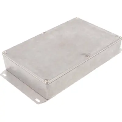 Aluminum die cast enclosure, (L x W x H) 188 x 120 x 37 mm, natural, IP54, 1590DDF - 1