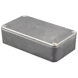 Aluminum die cast enclosure, (L x W x H) 188 x 119 x 56 mm, black (RAL 9005), IP54, 1590DFBK
