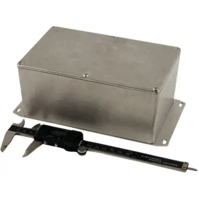 Aluminum die cast enclosure, (L x W x H) 188 x 120 x 82 mm, natural, IP54, 1590EF - 1