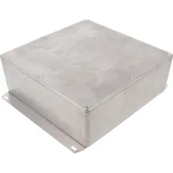 Aluminum die cast enclosure, (L x W x H) 188 x 188 x 67 mm, natural, IP54, 1590FF