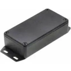 Aluminum die cast enclosure, (L x W x H) 100 x 50 x 25 mm, black (RAL 9005), IP54, 1590GFBK