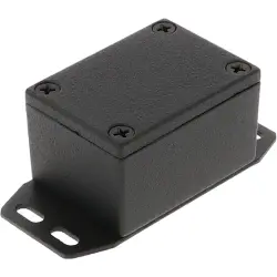 Aluminum die cast enclosure, (L x W x H) 53 x 38 x 31 mm, black (RAL 9005), IP54, 1590HFBK