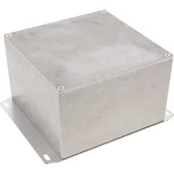 Aluminum die cast enclosure, (L x W x H) 125 x 125 x 79 mm, natural, IP54, 1590KF