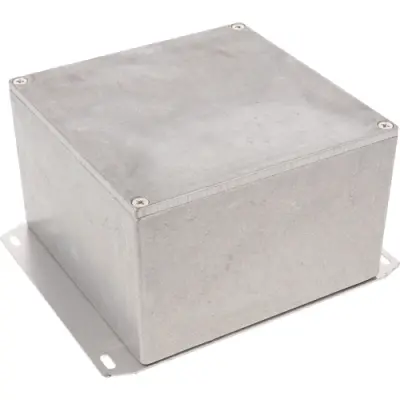 Aluminum die cast enclosure, (L x W x H) 125 x 125 x 79 mm, natural, IP54, 1590KF - 1