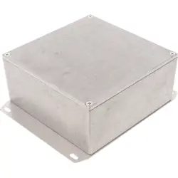 Aluminum die cast enclosure, (L x W x H) 125 x 125 x 57 mm, natural, IP54, 1590KKF