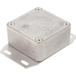Aluminum die cast enclosure, (L x W x H) 51 x 51 x 25 mm, natural, IP54, 1590LLBF