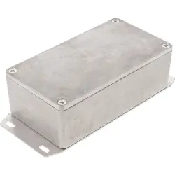 Aluminum die cast enclosure, (L x W x H) 121 x 66 x 40 mm, natural, IP54, 1590N1F