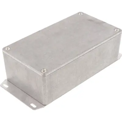 Aluminum die cast enclosure, (L x W x H) 153 x 83 x 50 mm, natural, IP54, 1590P1F - 1