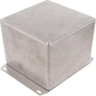 Aluminum die cast enclosure, (L x W x H) 119 x 120 x 94 mm, natural, IP54, 1590VF - 1