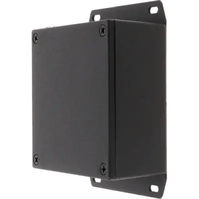 Aluminum die cast enclosure, (L x W x H) 92 x 92 x 42 mm, black (RAL 9005), IP54, 1590YFBK - 1