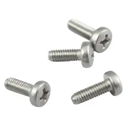 Screw, steel, (L) 10 mm, silver, for series 1590Z, SCGM4