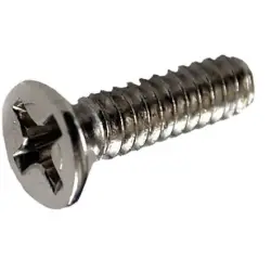 Screw, steel, (L) 10 mm, 1591MS100