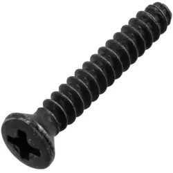 Screw, steel, (L) 16 mm, black, 1591TS100BK