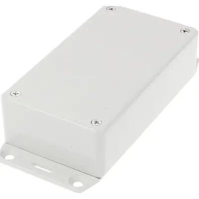 ABS enclosure, (L x W x H) 112 x 62 x 31 mm, light gray (RAL 7035), IP54, 1591BF2GY - 1