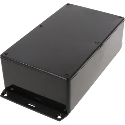 ABS enclosure, (L x W x H) 191 x 110 x 61 mm, black (RAL 9005), IP54, 1591EF2BK - 1