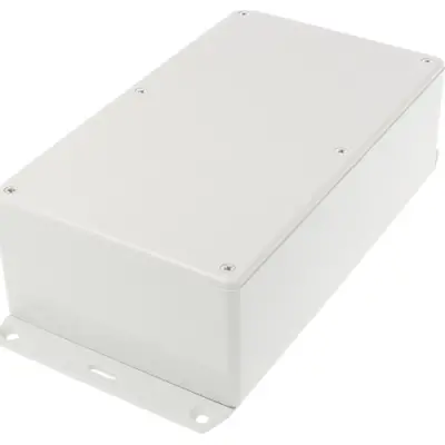 ABS enclosure, (L x W x H) 191 x 110 x 61 mm, light gray (RAL 7035), IP54, 1591EF2GY - 1