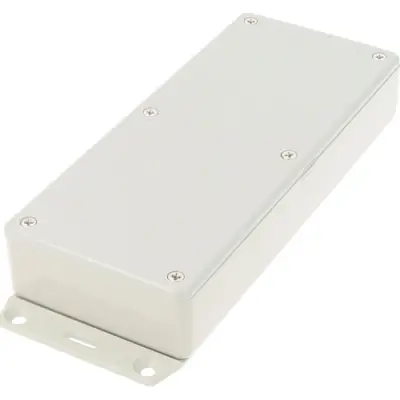 ABS enclosure, (L x W x H) 166 x 71 x 29 mm, light gray (RAL 7035), IP54, 1591HF2GY - 1
