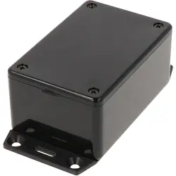 ABS enclosure, (L x W x H) 85 x 56 x 39 mm, black (RAL 9005), IP54, 1591LF2BK