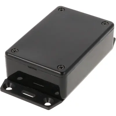 ABS enclosure, (L x W x H) 85 x 56 x 26 mm, black (RAL 9005), IP54, 1591MF2BK - 1