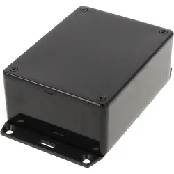 ABS enclosure, (L x W x H) 110 x 82 x 44 mm, black (RAL 9005), IP54, 1591SF2BK