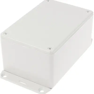 ABS enclosure, (L x W x H) 120 x 80 x 59 mm, light gray (RAL 7035), IP54, 1591TF2GY - 1