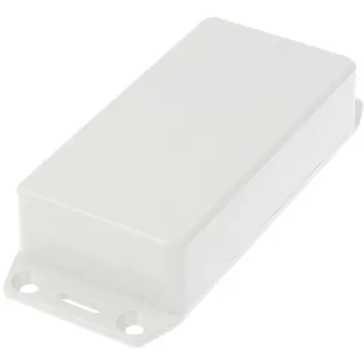 ABS enclosure, (L x W x H) 100 x 50 x 25 mm, light gray (RAL 7035), IP54, 1591AFLGY - 1