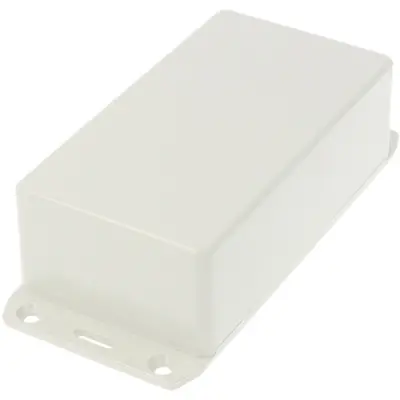 ABS enclosure, (L x W x H) 120 x 65 x 40 mm, light gray (RAL 7035), IP54, 1591CFLGY - 1