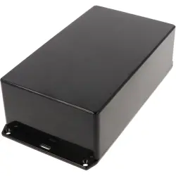 ABS enclosure, (L x W x H) 191 x 110 x 61 mm, black (RAL 9005), IP54, 1591EFLBK