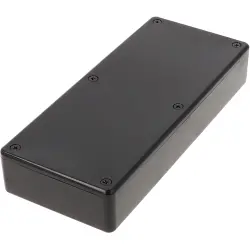 ABS enclosure, (L x W x H) 166 x 71 x 29 mm, black (RAL 9005), IP54, 1591HFLBK