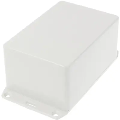 ABS enclosure, (L x W x H) 120 x 80 x 59 mm, light gray (RAL 7035), IP54, 1591TFLGY - 1