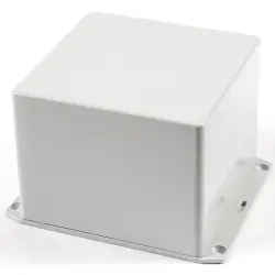 ABS enclosure, (L x W x H) 120 x 120 x 94 mm, light gray (RAL 7035), IP54, 1591VFLGY