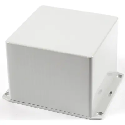 ABS enclosure, (L x W x H) 120 x 120 x 94 mm, light gray (RAL 7035), IP54, 1591VFLGY - 1