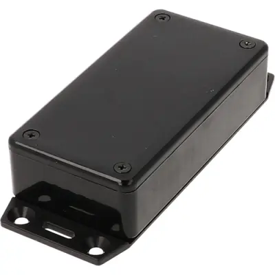ABS enclosure, (L x W x H) 100 x 50 x 25 mm, black (RAL 9005), IP54, 1591AF2SBK - 1
