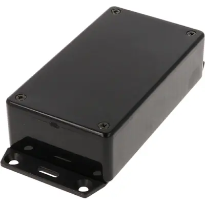 ABS enclosure, (L x W x H) 112 x 62 x 31 mm, black (RAL 9005), IP54, 1591BF2SBK - 1