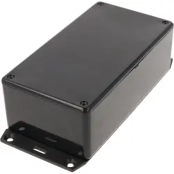 ABS enclosure, (L x W x H) 150 x 80 x 50 mm, black (RAL 9005), IP54, 1591DF2SBK