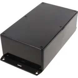 ABS enclosure, (L x W x H) 191 x 110 x 61 mm, black (RAL 9005), IP54, 1591EF2SBK