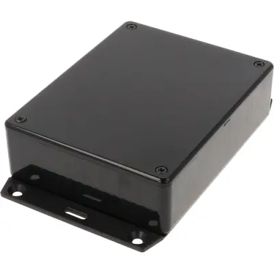 ABS enclosure, (L x W x H) 120 x 94 x 34 mm, black (RAL 9005), IP54, 1591GF2SBK - 1