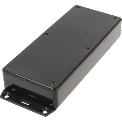 ABS enclosure, (L x W x H) 166 x 71 x 29 mm, black (RAL 9005), IP54, 1591HF2SBK - 1