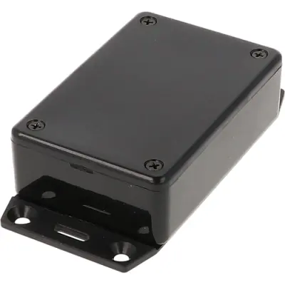 ABS enclosure, (L x W x H) 85 x 56 x 26 mm, black (RAL 9005), IP54, 1591MF2SBK - 1