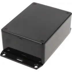 ABS enclosure, (L x W x H) 110 x 82 x 44 mm, black (RAL 9005), IP54, 1591SF2SBK